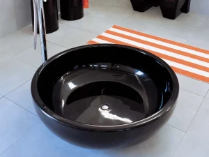 Fn135 Ванна в центре комнаты из камня Luce® с душем Ceramica Flaminia Fonte Fontana Fonte Tonda