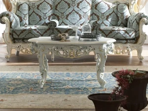 Низкий деревянный журнальный столик Modenese Luxury Interiors Royal